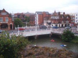 Bridge over the river Medway in Tonbridge